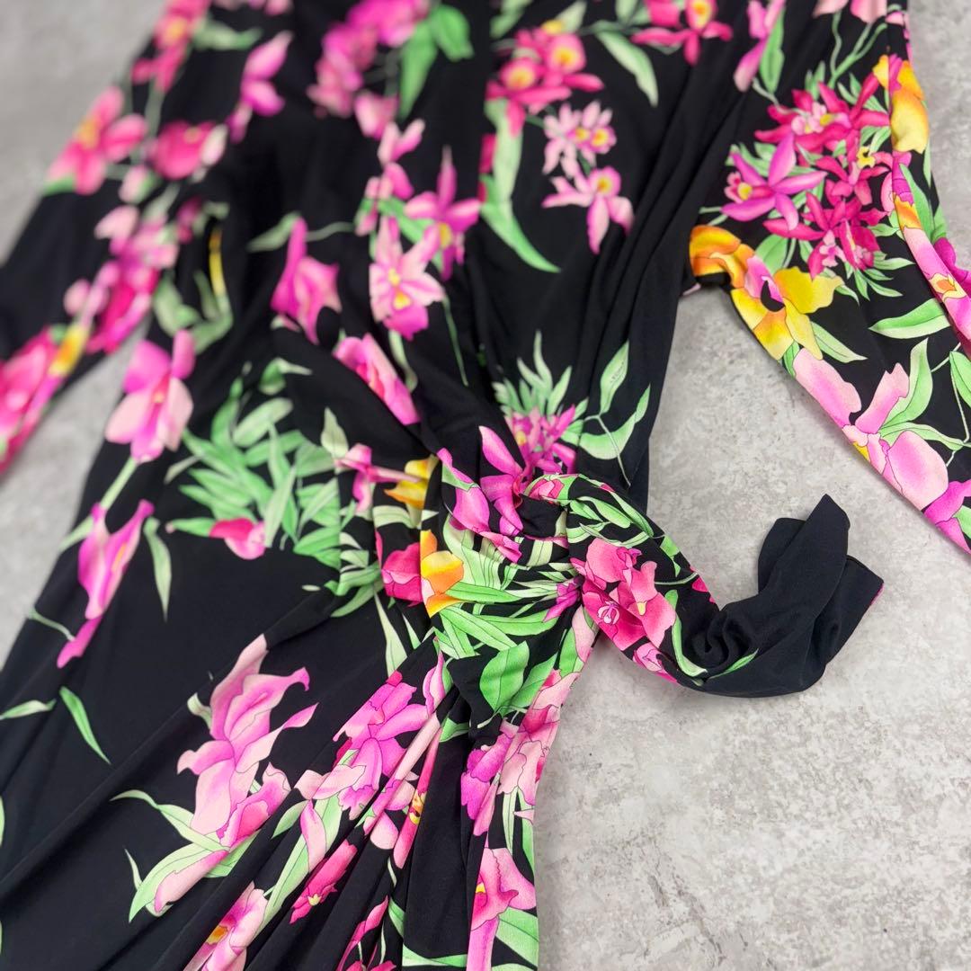 LEONARD レオナール シルク 100% ワンピース 4 花柄 - メルカリ