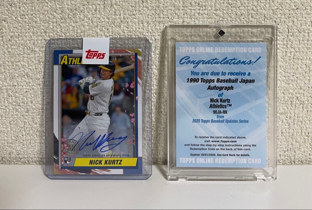 Topps update 2025 Nick Kurtz 直筆サイン 25シリ - メルカリ