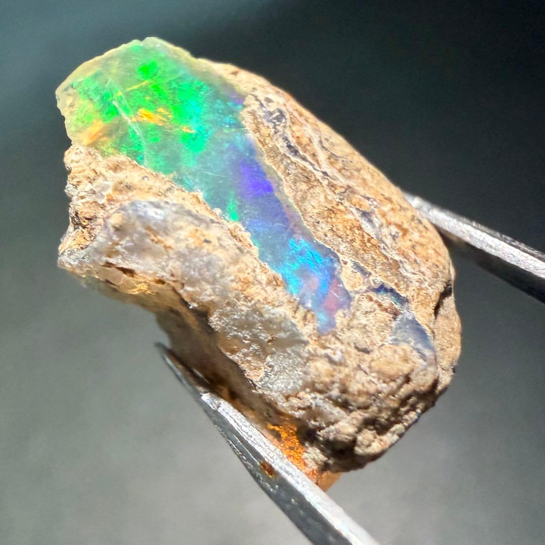 輝き◎クリアレインボー/エチオピア産天然オパール原石/A-017 - メルカリ