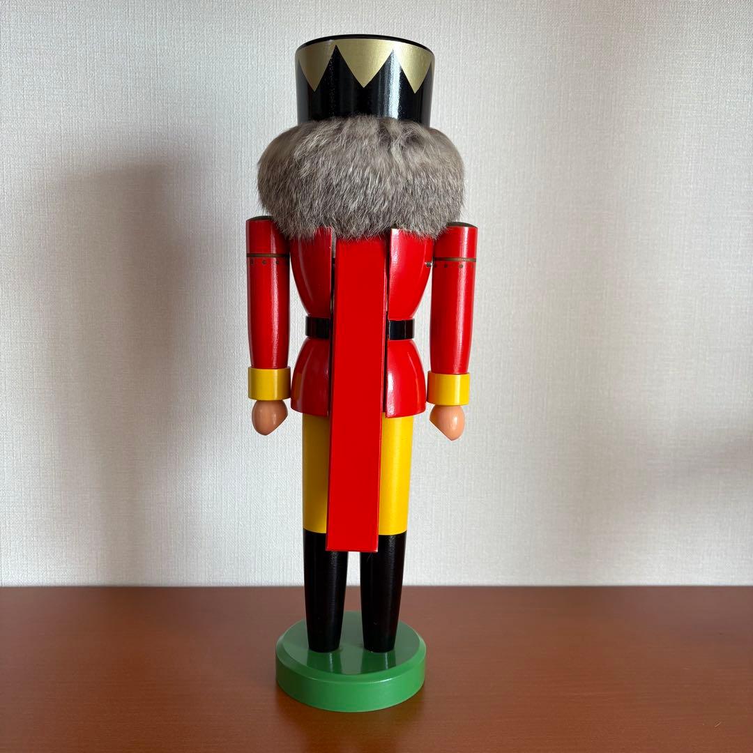 ドイツ エルツ山地 くるみ割り人形 王様 高さ35cm legler製 工芸品