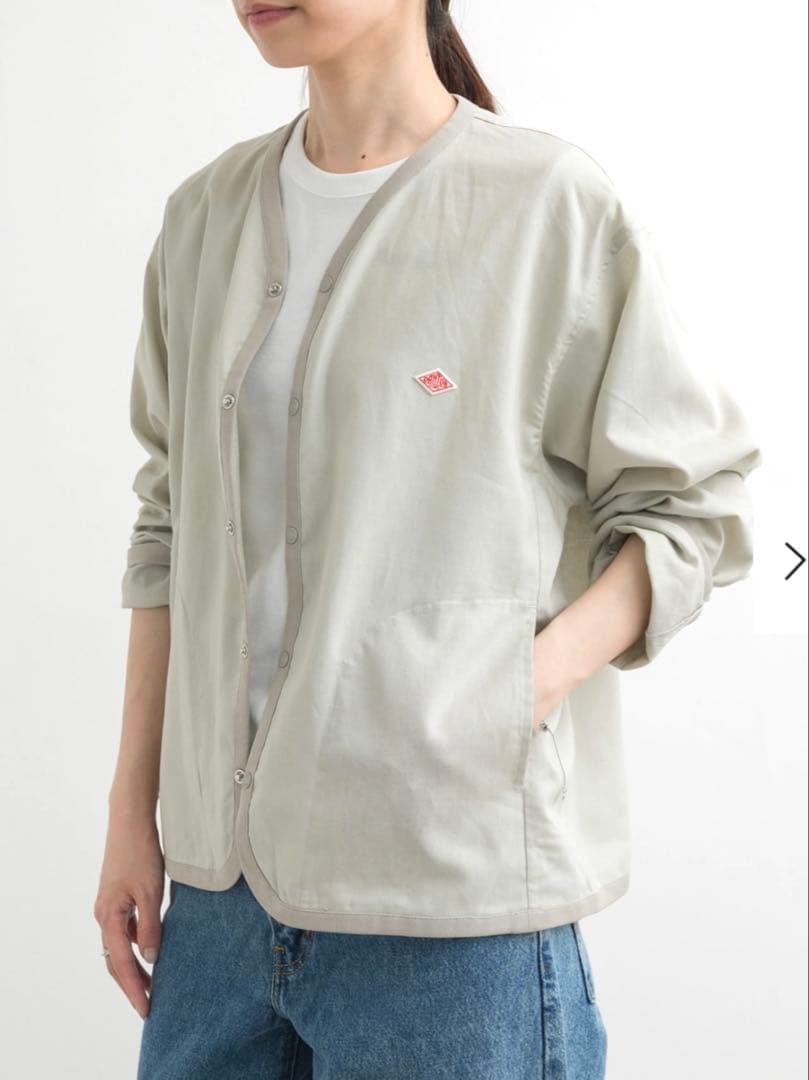 ☆2025SS☆DANTON SHIRTS CARDIGAN リネンミックス新作