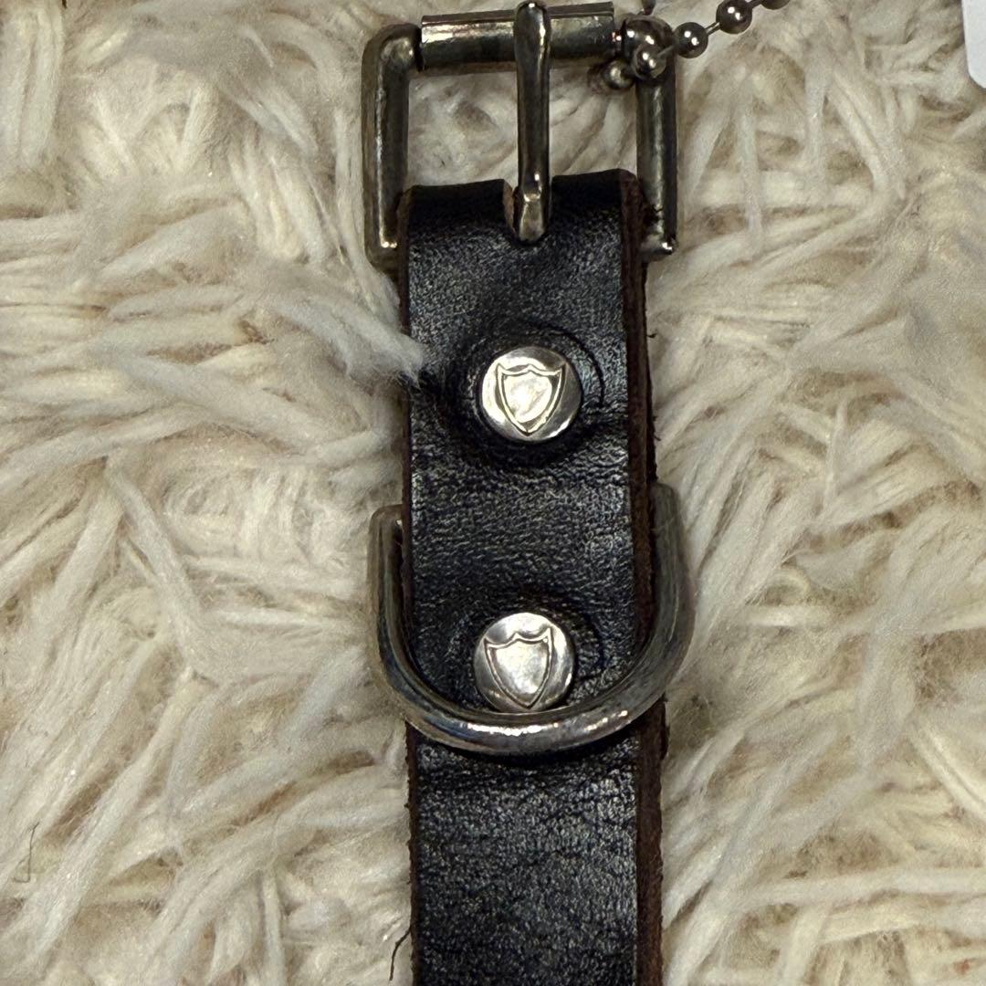 極美品 定価約7万 タグ付 HTC ナロー スタッズ ベルト ブラック 34