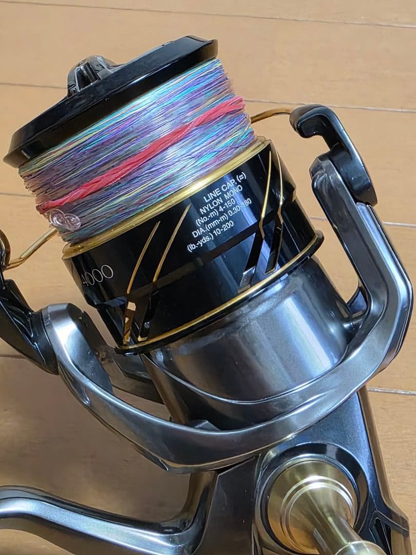 シマノ 16ヴァンキッシュ4000HG 夢屋アルミラウンド型ノブ リール