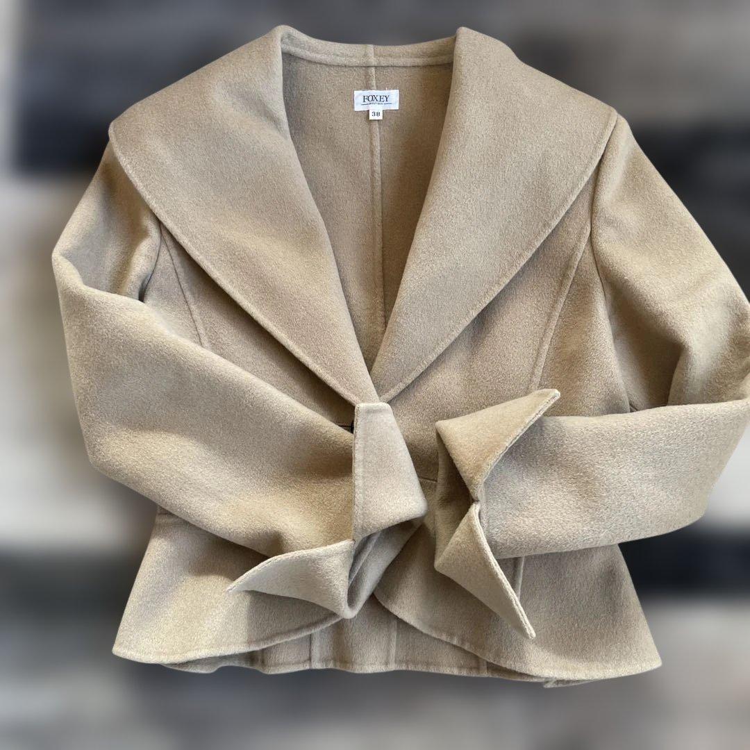 FOXEY カシミアダブルフェイスジャケット