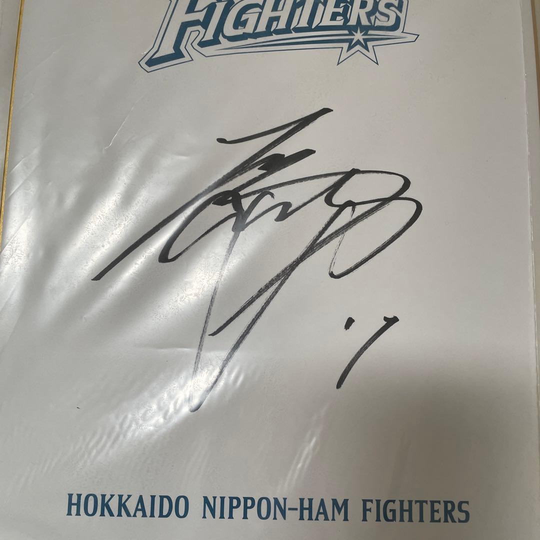 大谷翔平選手 サイン色紙 大谷翔平選手！直筆サイン色紙ブラック✕シルバー 額縁付き‼️ - メルカリ