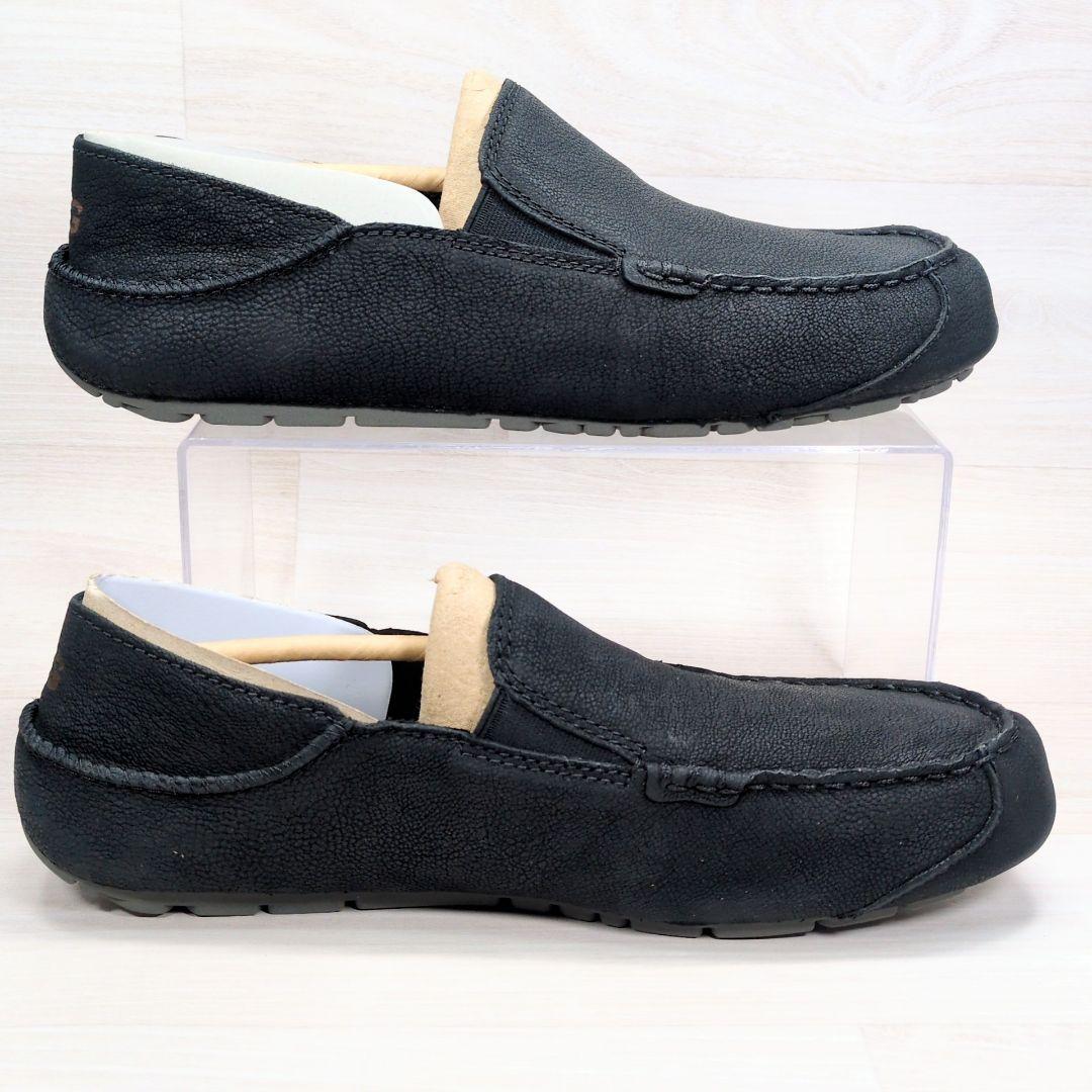 UGG 27.0cm 展示試着品 ヌバック モカシン ブラック S486