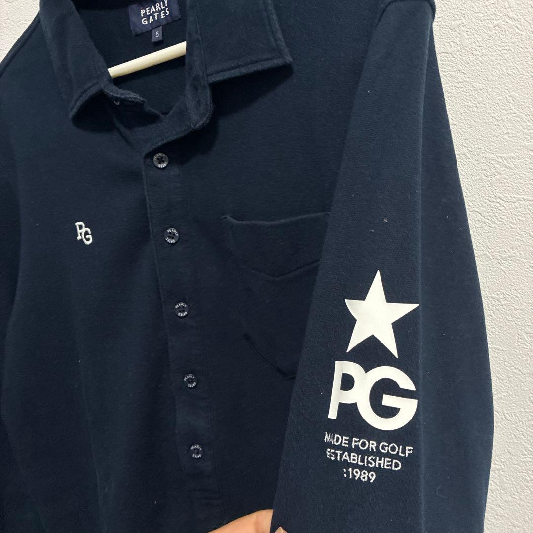 PEARLY GATES ポロシャツ ネイビー サイズ5 - メルカリ