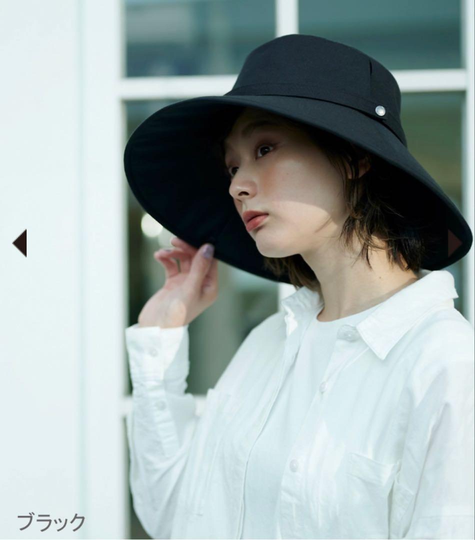 新品サンバリア100 ウィンドハット　ブラックL ウィンドハット | 完全遮光日傘｜サンバリア100