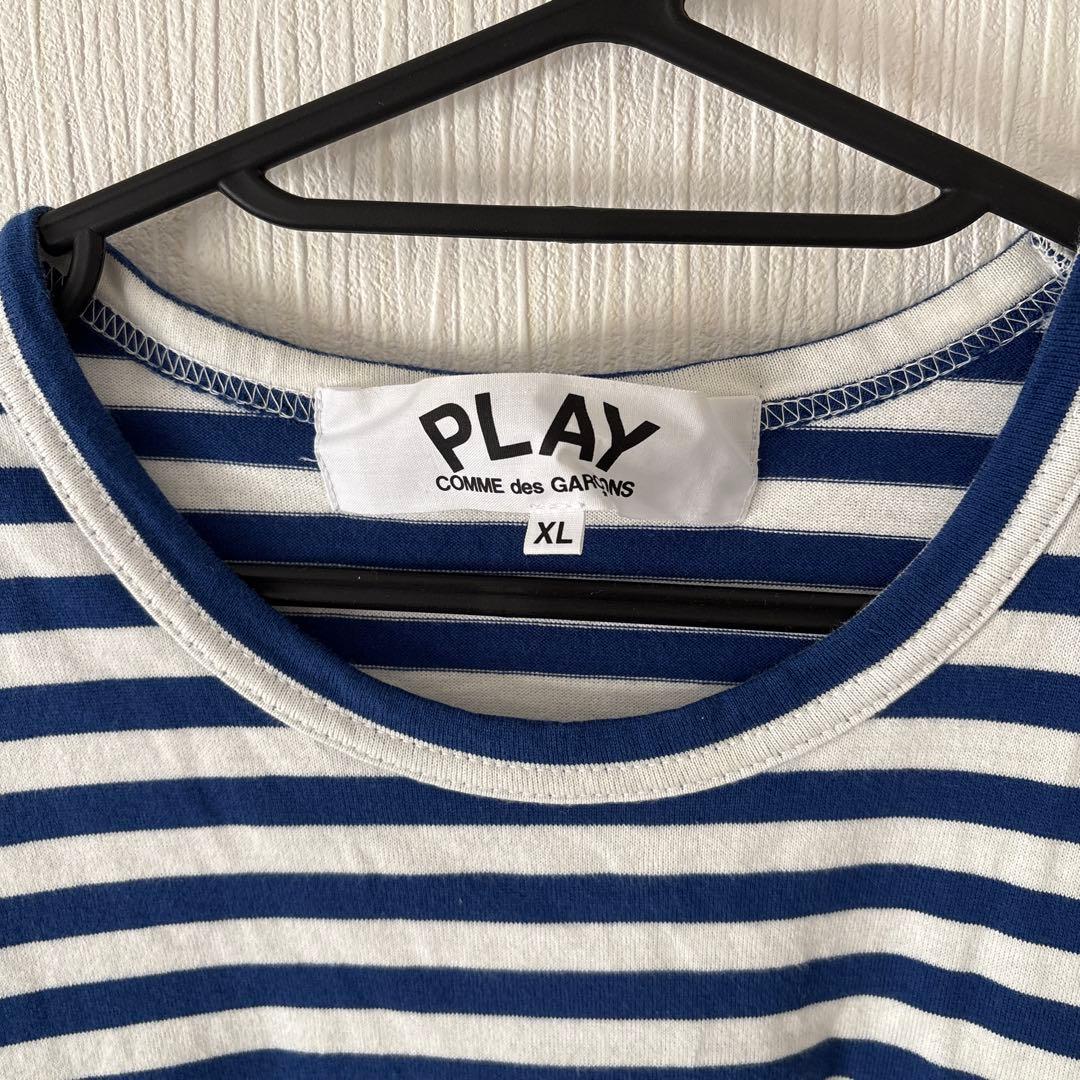 PLAY Comme des Garçons ストライプ長袖カットソー XL - メルカリ