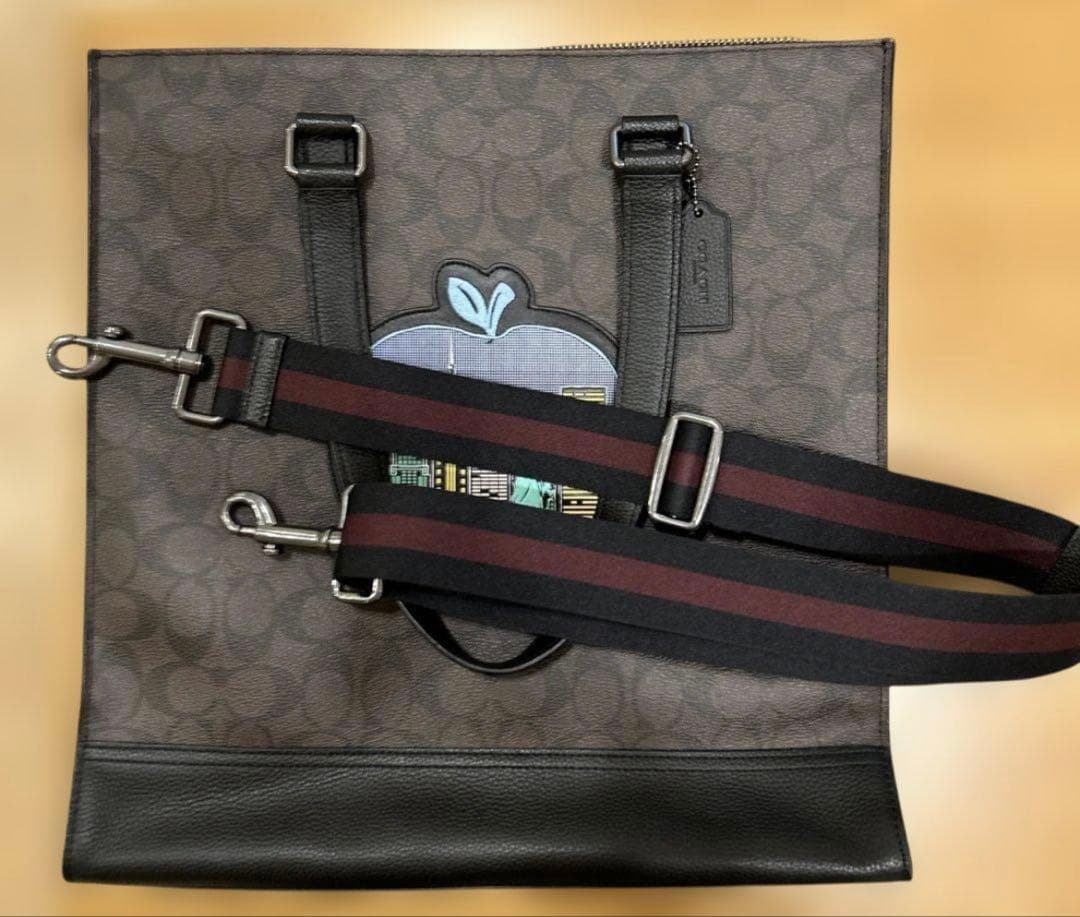 極美品コーチ coach グラハム トートバッグ スクエアニューヨーク