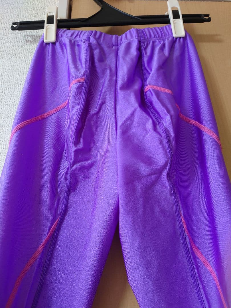 新品 別注 Mizuno 女子 陸上 ロングタイツ 紫 ピンク M - メルカリ