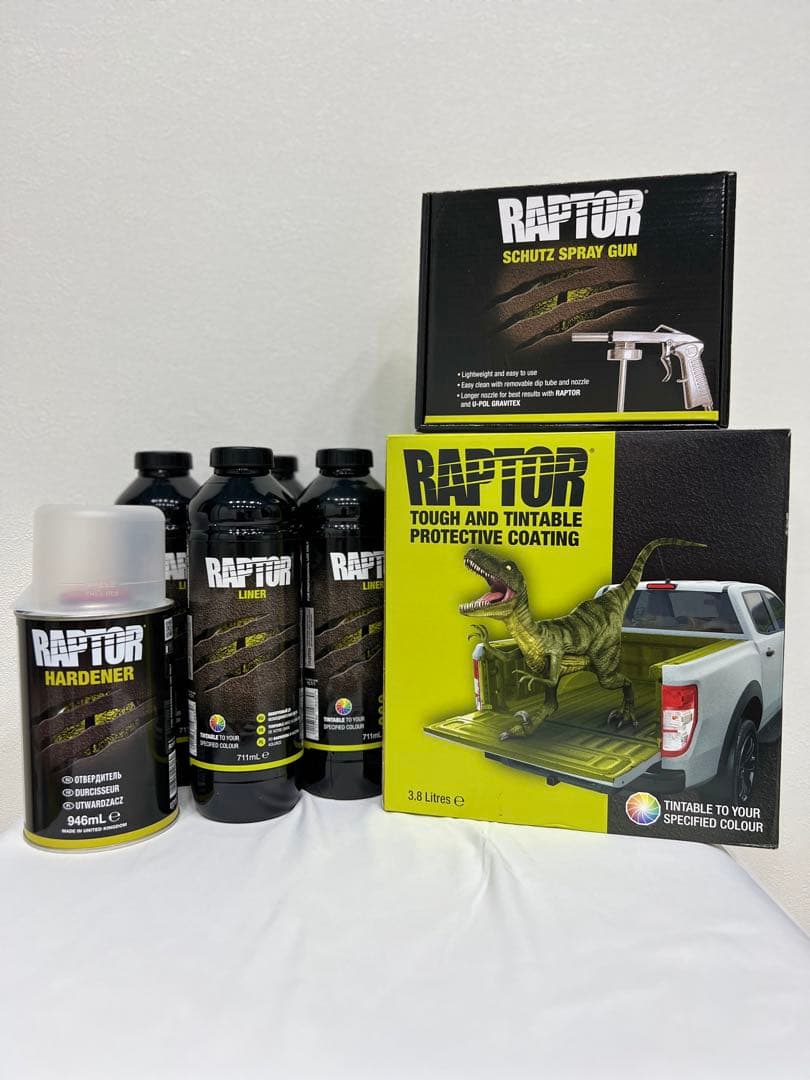 U-POLのRAPTOR LINER ティンタブル４L 塗装ガンセット Amazon.co.jp: U-POL RAPTOR LINER 4Lセット + 塗装ガン付（ブラック