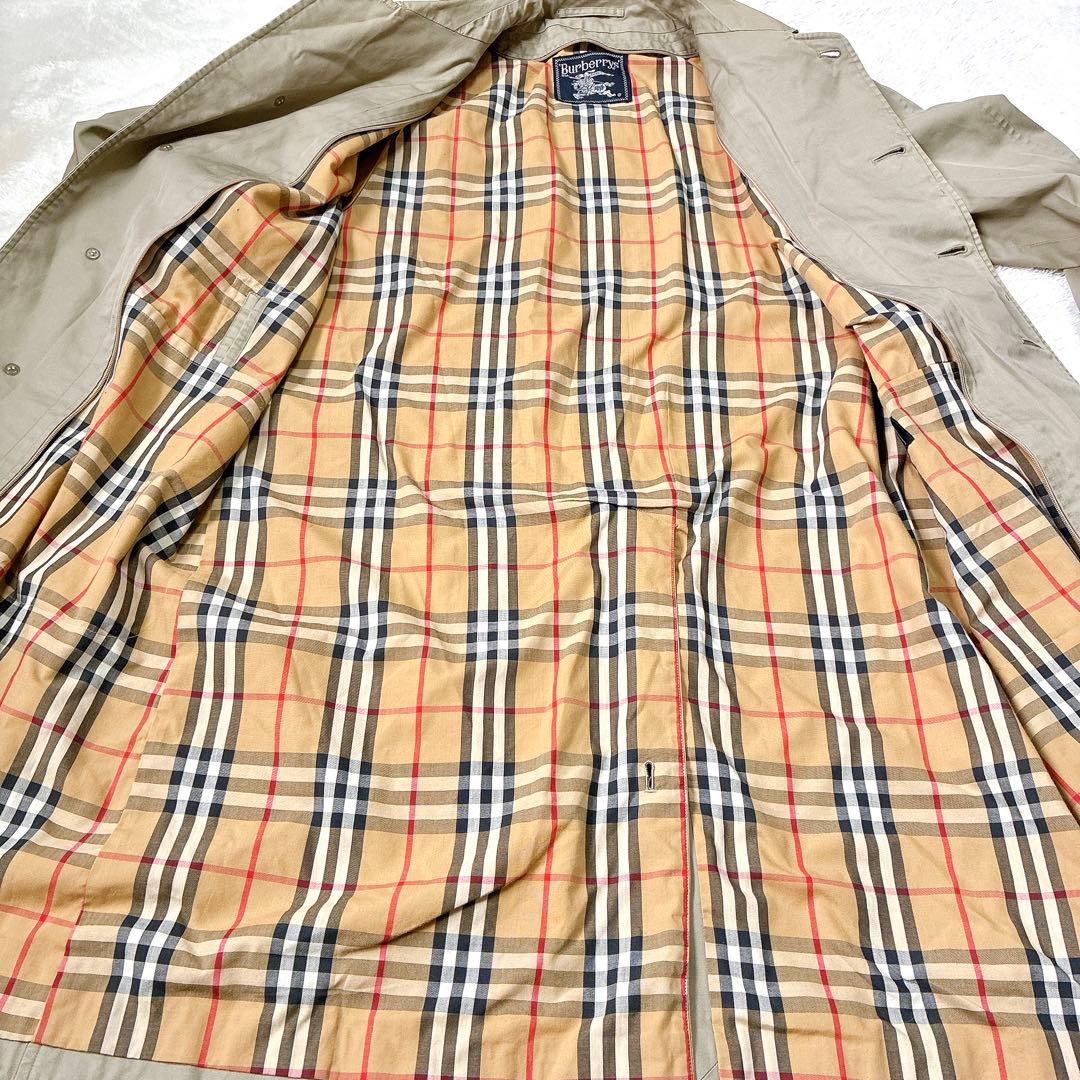 ヴィンテージ バーバリーズ ステンカラーコート ノバチェック L位