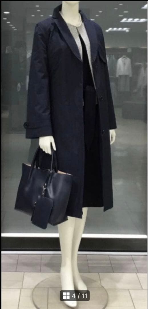 セオリーリュクス ライナー付きトレンチコート36ネイビー - メルカリ