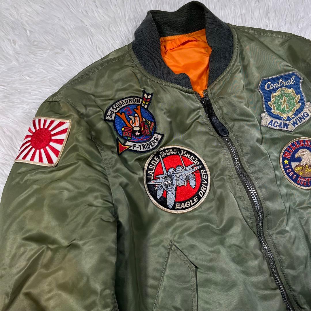 希少 アルファインダストリーズ MA-1 フライトジャケット ワッペン【M