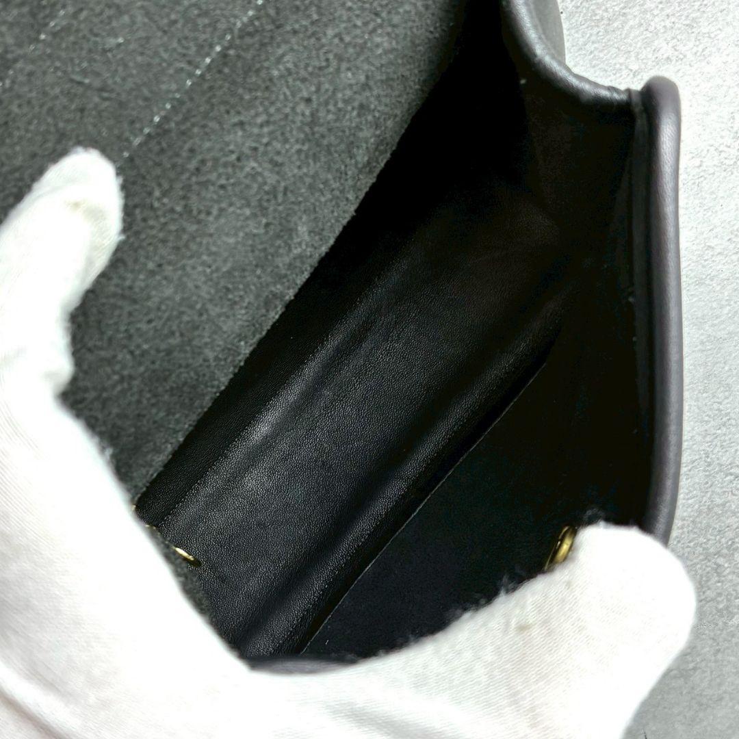 極美品 オールドコーチ レジナ 2way ショルダーバッグ ターンロック 黒