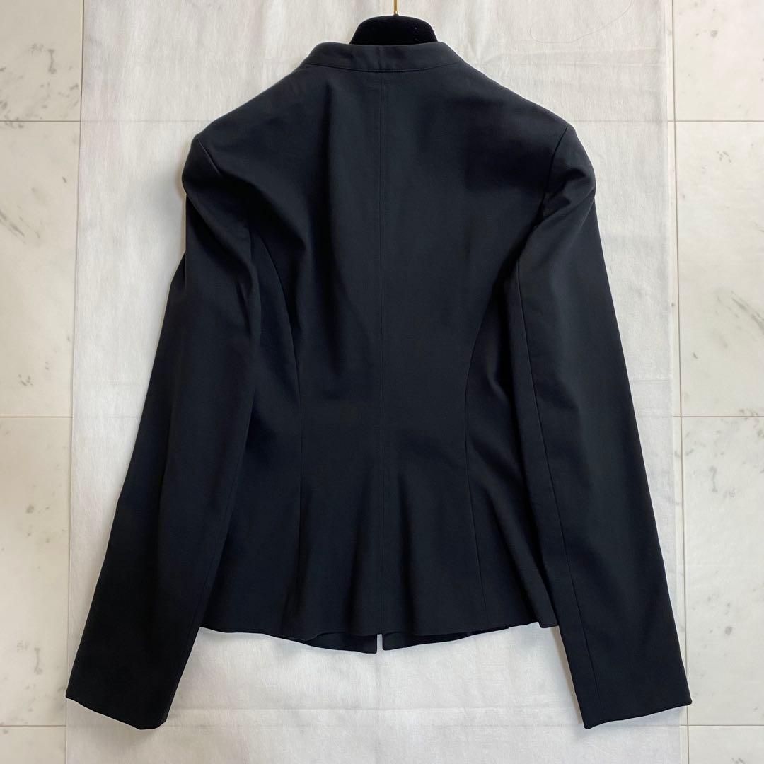 極美品◇セオリー パンツスーツセットアップ ノーカラージャケット