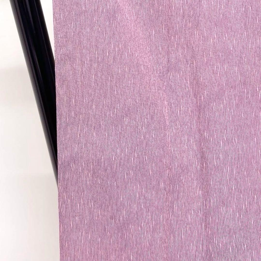 江戸小紋 縦縞 よろけ縞 流線 お洒落 変わり縞 着物 044k d