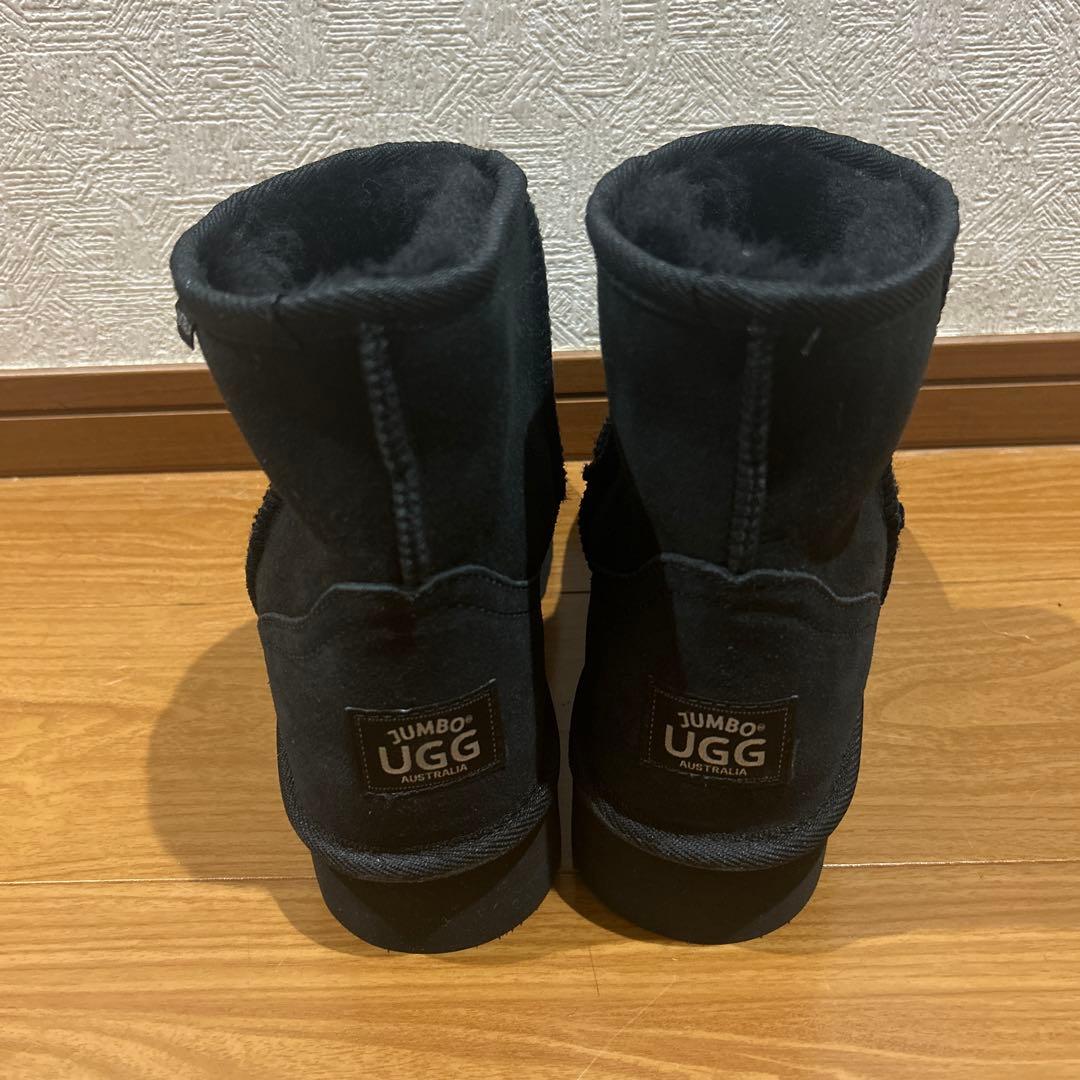 UGG JUMBO ブラック ムートンブーツ アグ UGG ブーツ ムートンブーツ レディース ショート シープスキン W