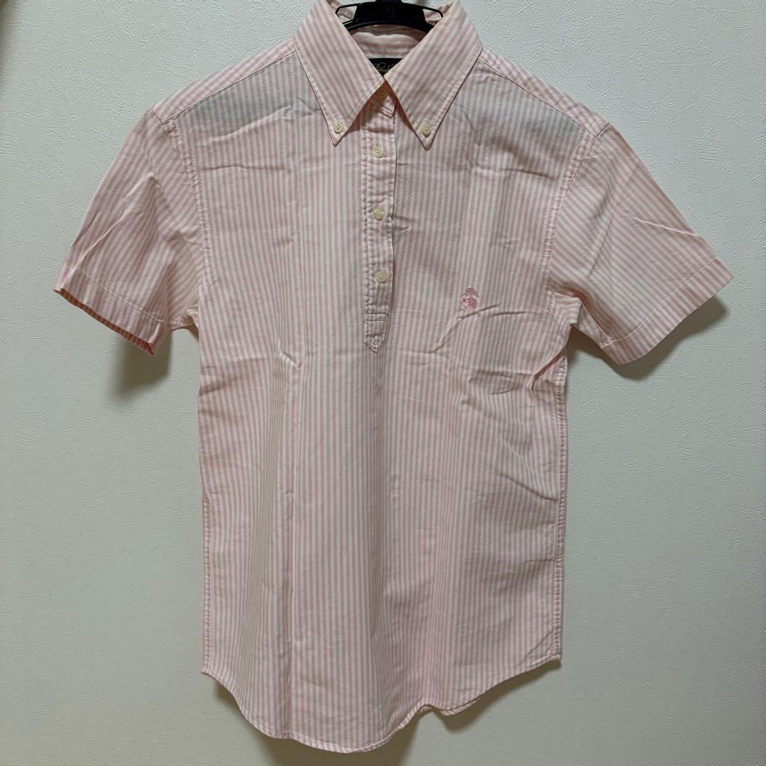 ピンク ストライプ 半袖シャツ - メルカリ