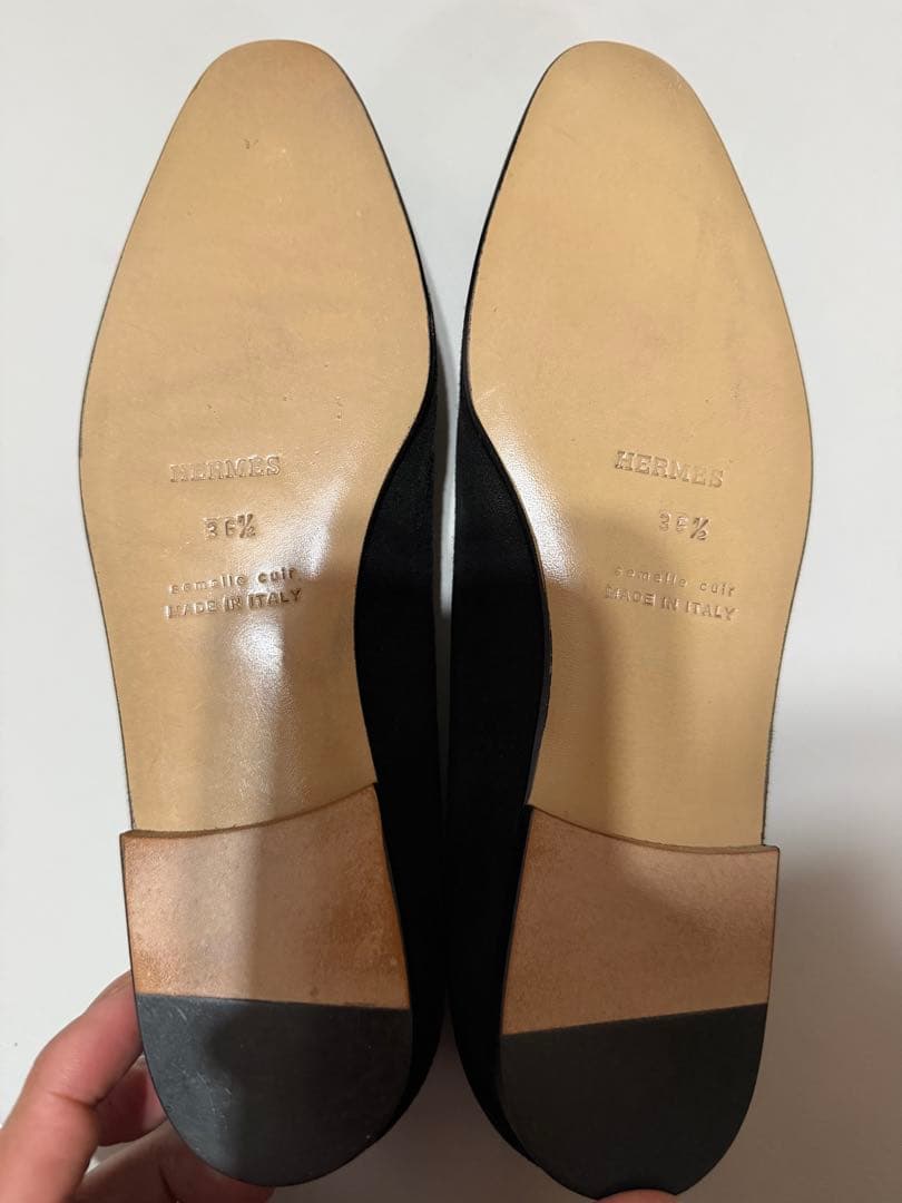 未使用HERMES エルメス パンプス マンドリン柄 刺繍 サイズ36 1/2