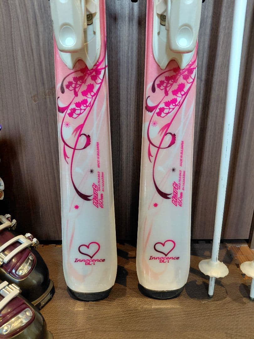 綺麗/ALL✿HART/学生・レディース用/スキーセット/メンテ・WAX済み