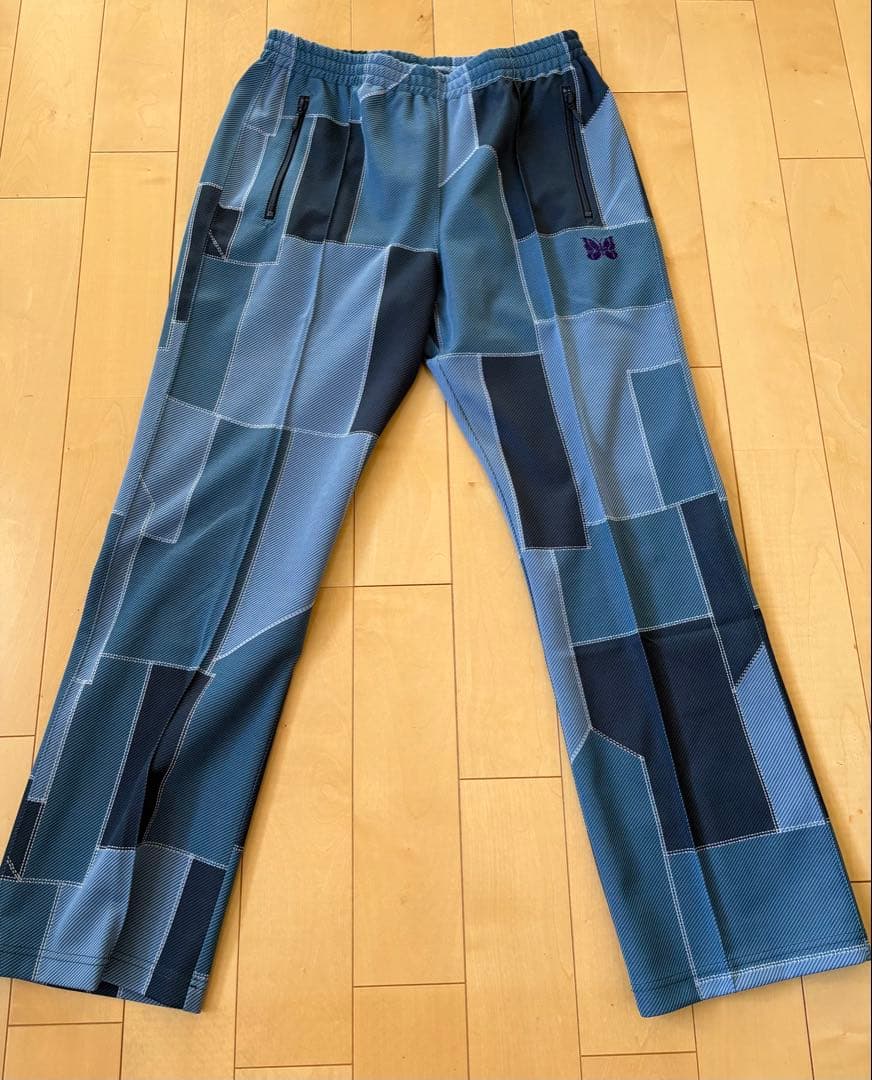 ニードルス　総柄トラックパンツ Needles(ニードルス) TRACK PANT POLY JQ 総柄トラックパンツ JO220