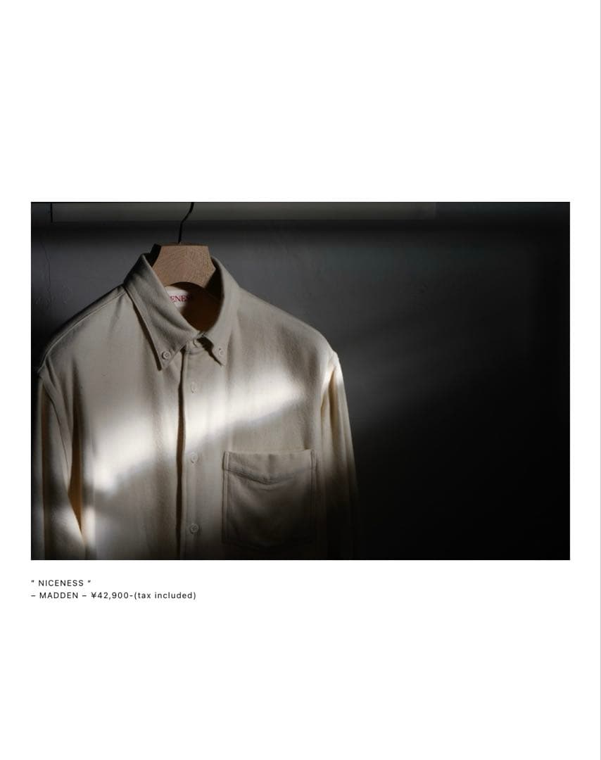 Mono様　NICENESS 21AW MADDEN