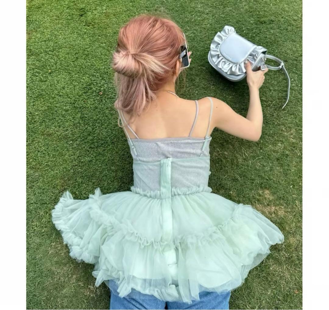 Treat ürself バレリーナフェアリーチュールペプラムトップス - メルカリ