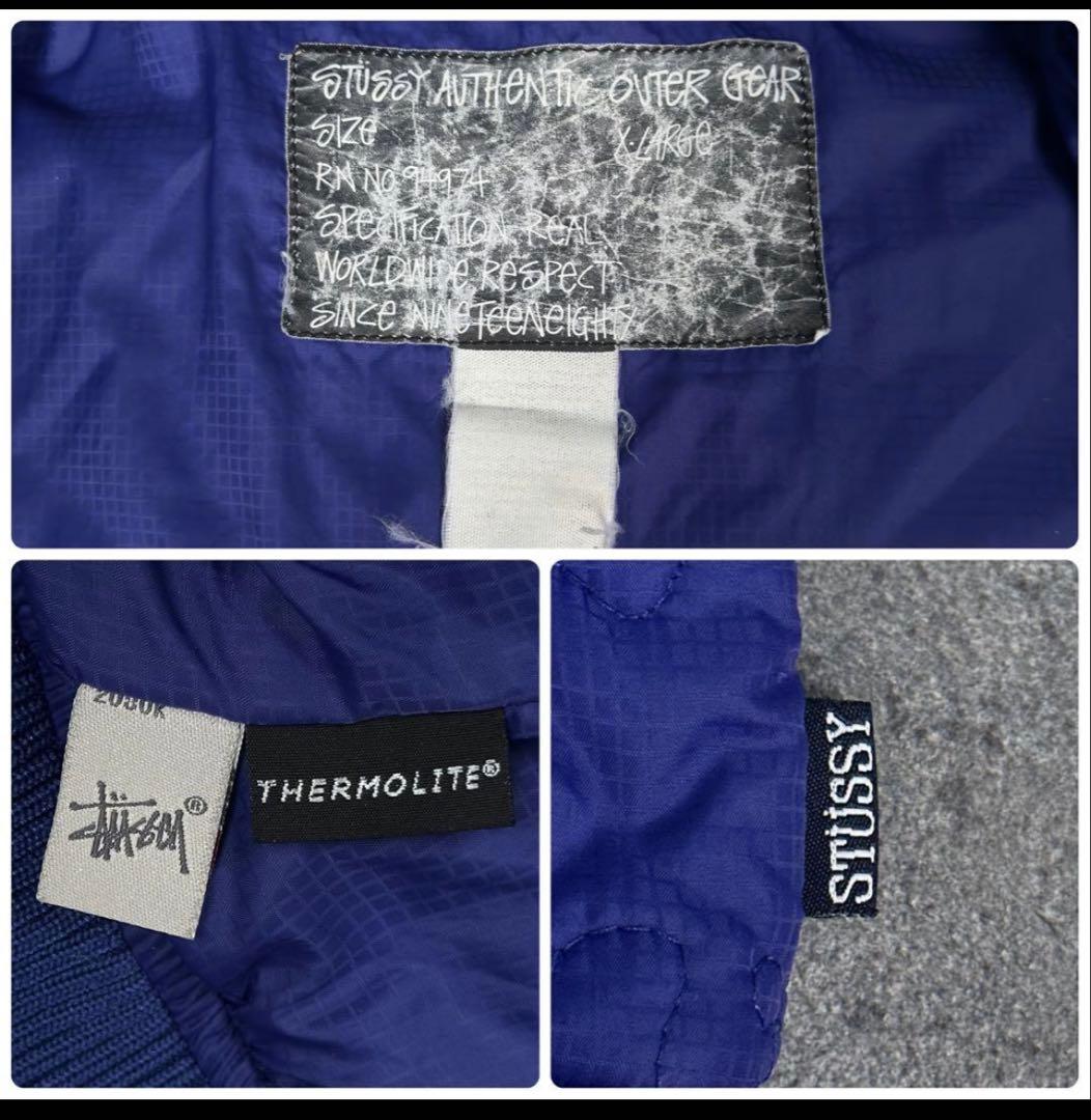 23区ファッション - old stussy 00s ドクロ キルティング ボンバー