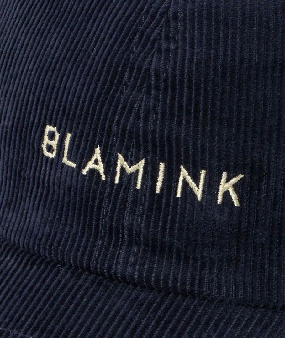 BLAMINK ブラミンク コーデュロイ キャップ ネイビー