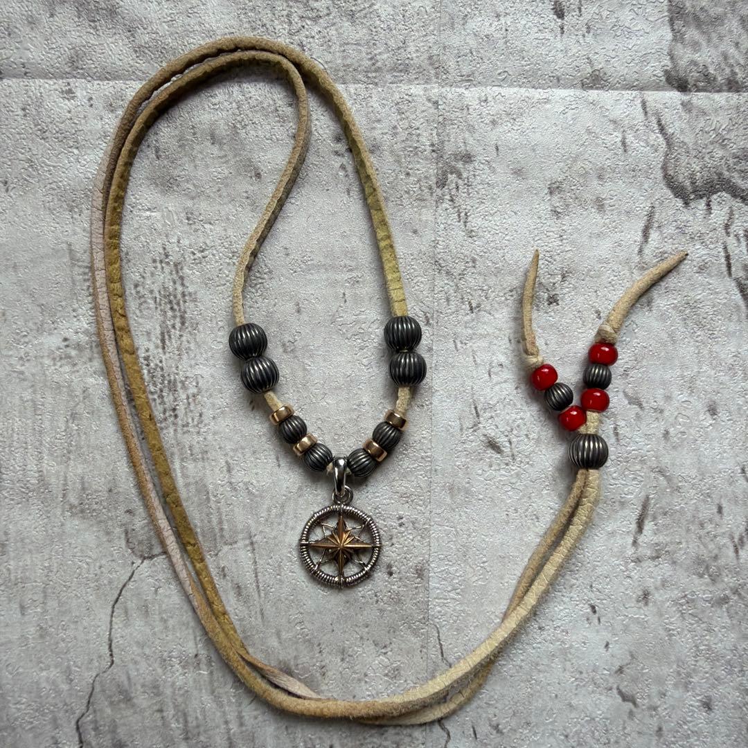 saad 太陽神 ネックレス シルバー 925 革紐 - メルカリ