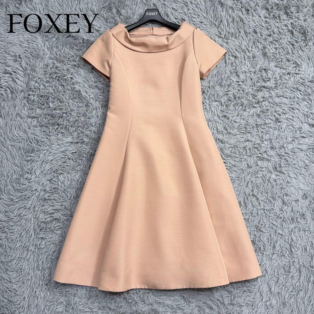 極美品✨15万 フォクシー ヴィンテージローズドレス ラウンドカラー 2way 天使のすみかフルチョイス限定お迎えドレス「カラーオブローズ