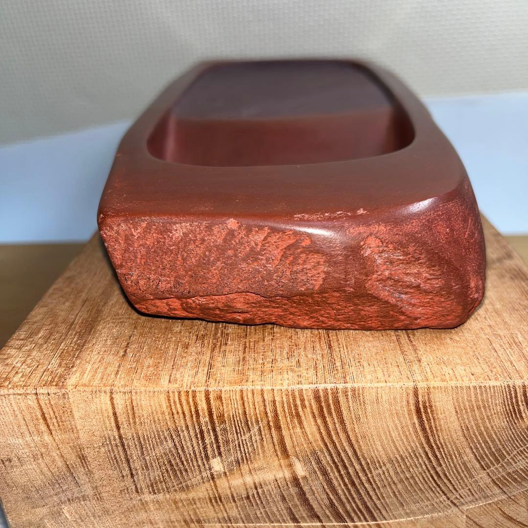 未使用 ⭕️レアな岩手県紫雲石硯 名石 超大型硯 自然硯 佐藤幸雄