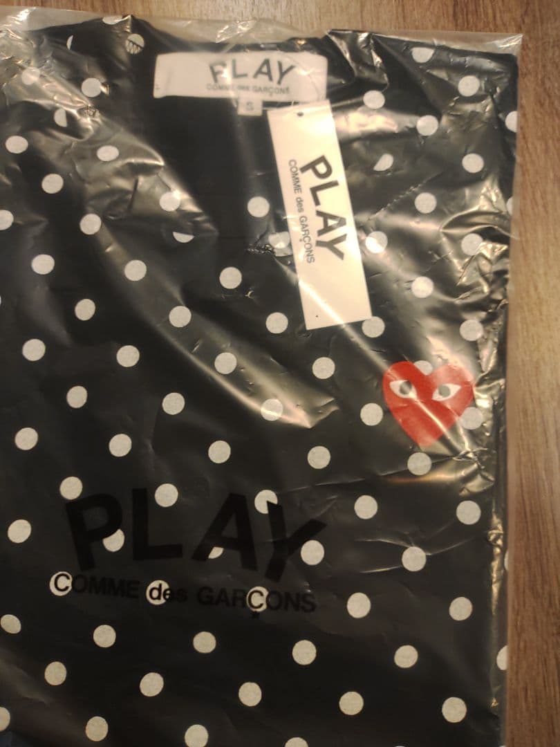 S コムデギャルソン PLAY ドット柄 長袖Tシャツ サイズS - メルカリ