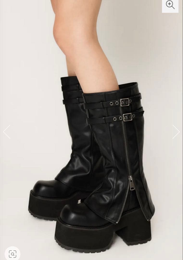 SLY ロングブーツ SLY（スライ） ブーツ OPEN TOE KNIT KNEE HIGH BOOTS オープントゥ