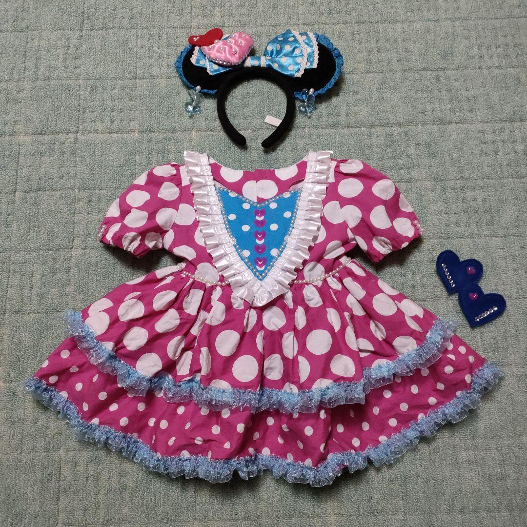 Dハロ ディズニー パルパルーザの ミニーちゃんのワンピース100cm