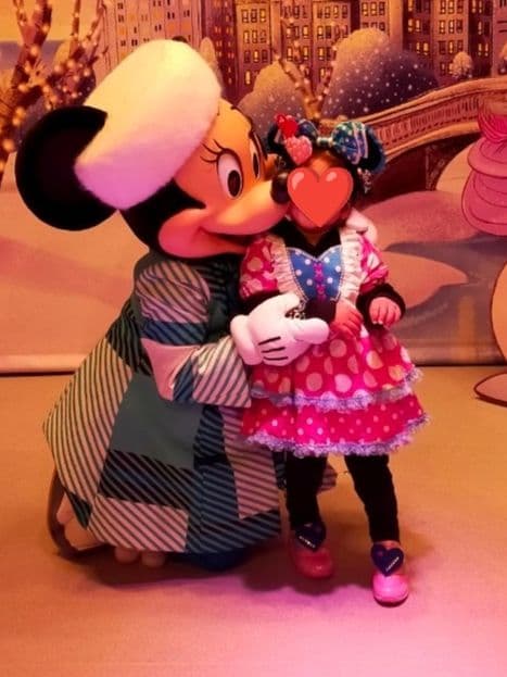 Dハロ ディズニー パルパルーザの ミニーちゃんのワンピース100cm