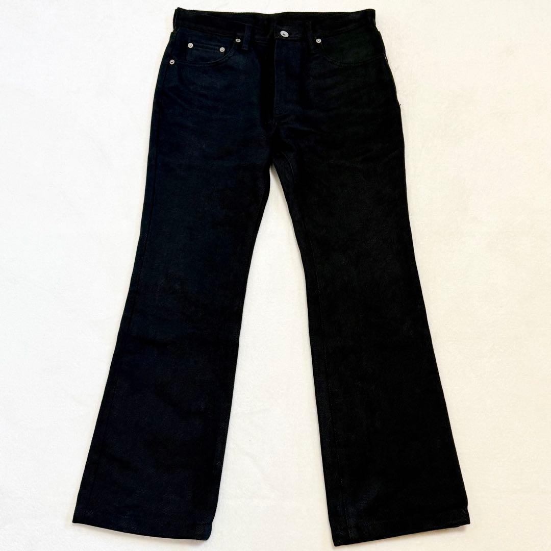 美品】アイアンハート 黒鎧 21オンス ブラックデニム W31 ブーツカット