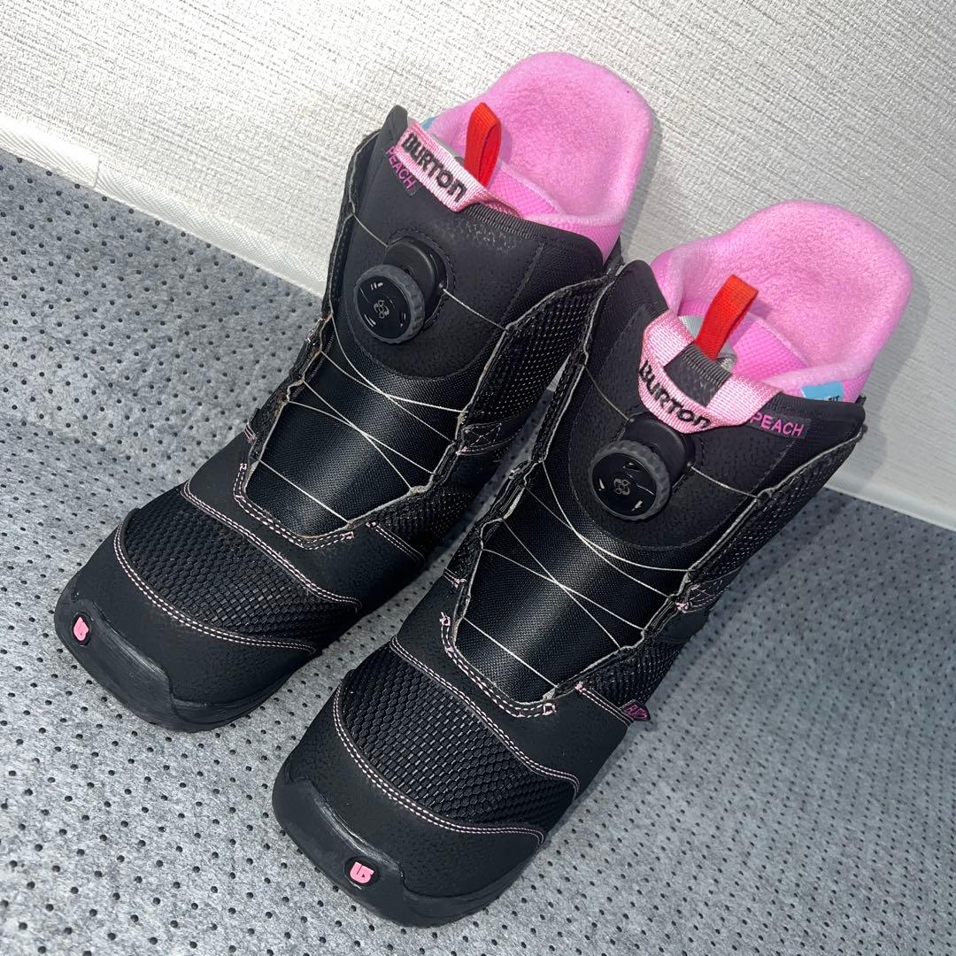 数回使用 24cm BURTON PEACH BOA スノーボードブーツ - メルカリ