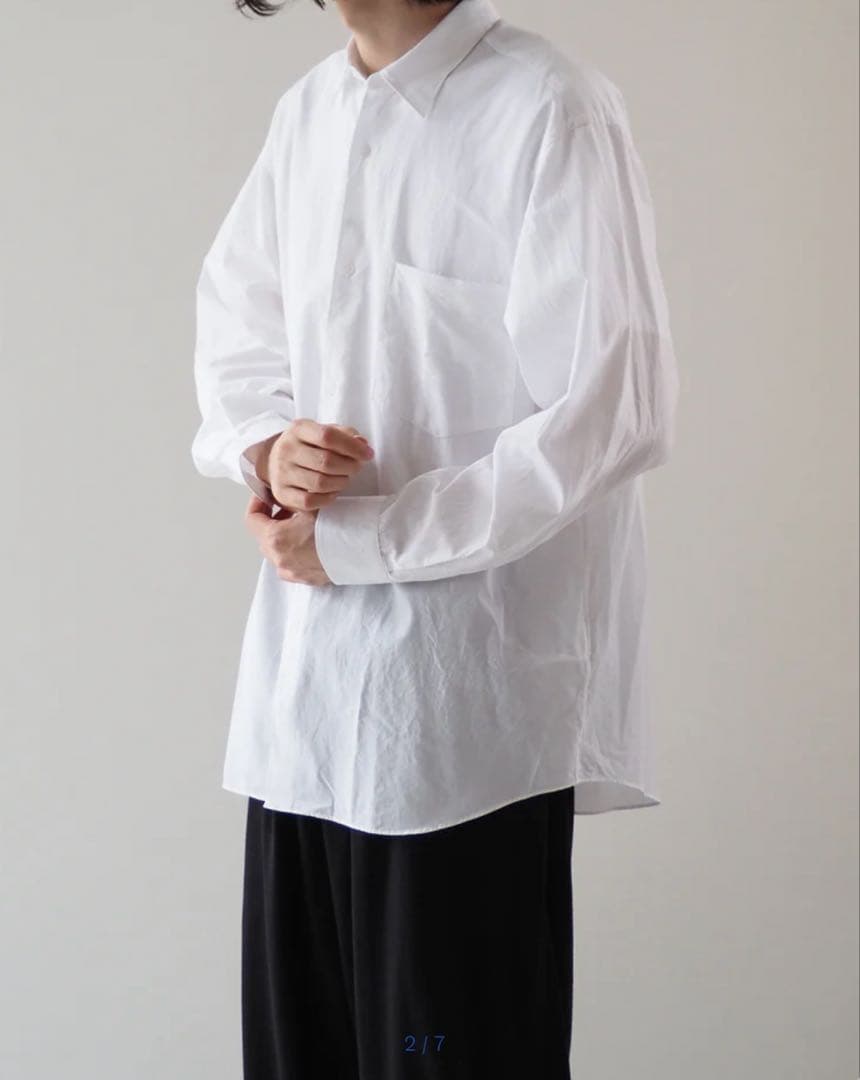 comoli 25aw コモリシャツ WHITE 新品未使用 auralee - メルカリ