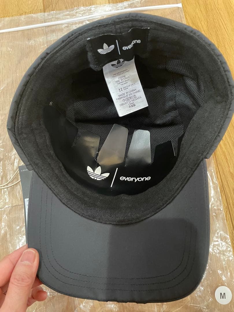 everyone✖️adidas ブラックキャップ KE00624 57-60cm - メルカリ