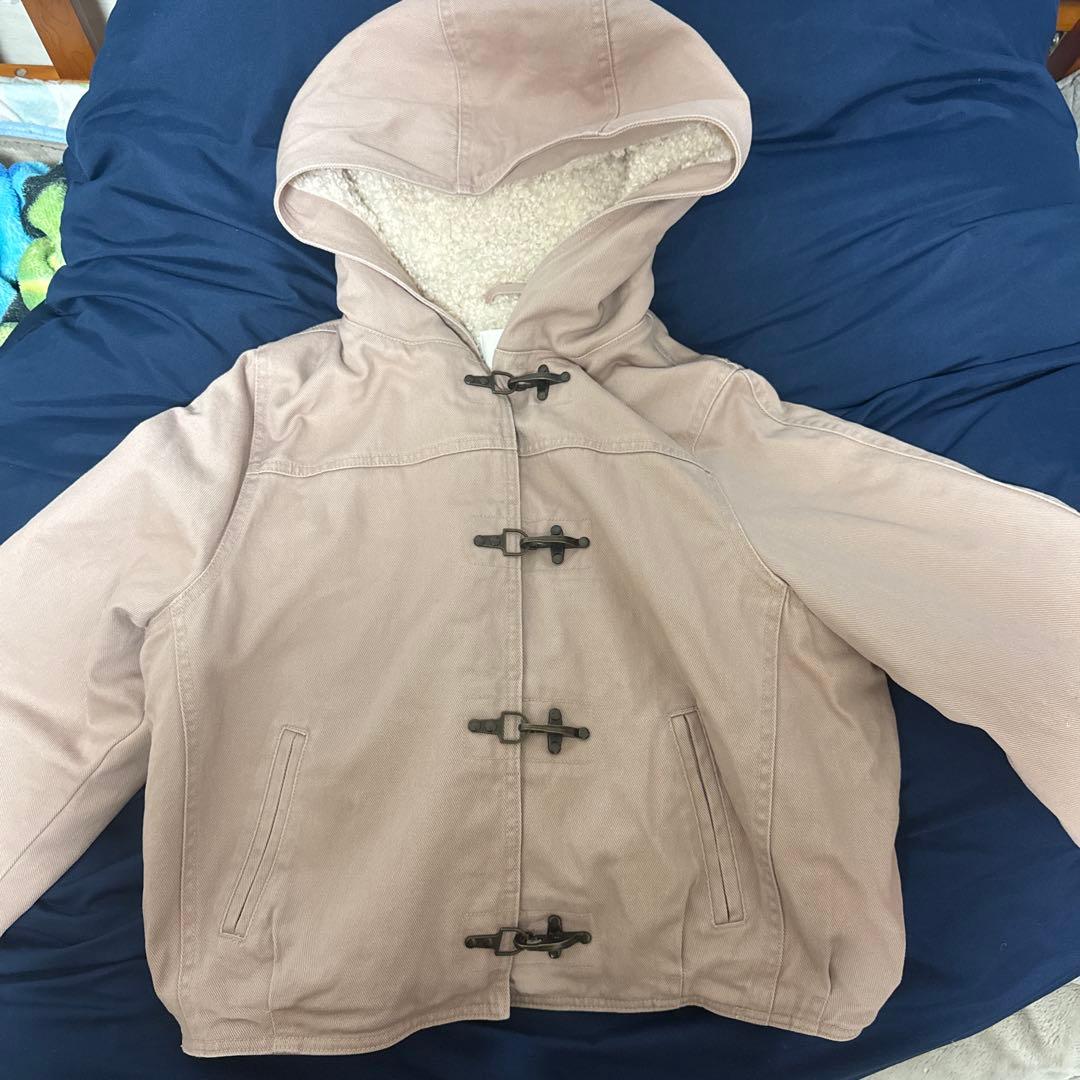  フード付きファイヤーマンジャケット　ピンク h&m フード付きファイヤーマンジャケット ピンク - メルカリ