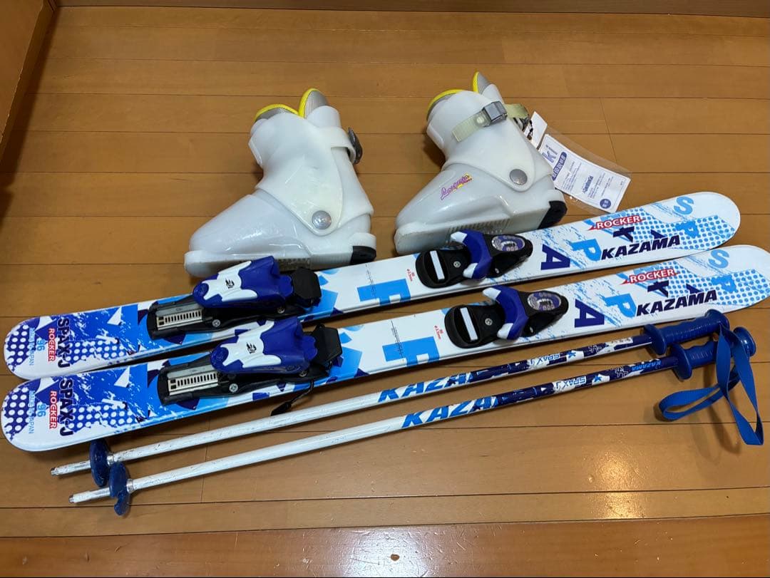 美品スキーセット 板96cm靴19か20cm身長90〜110cmのお子様 - メルカリ