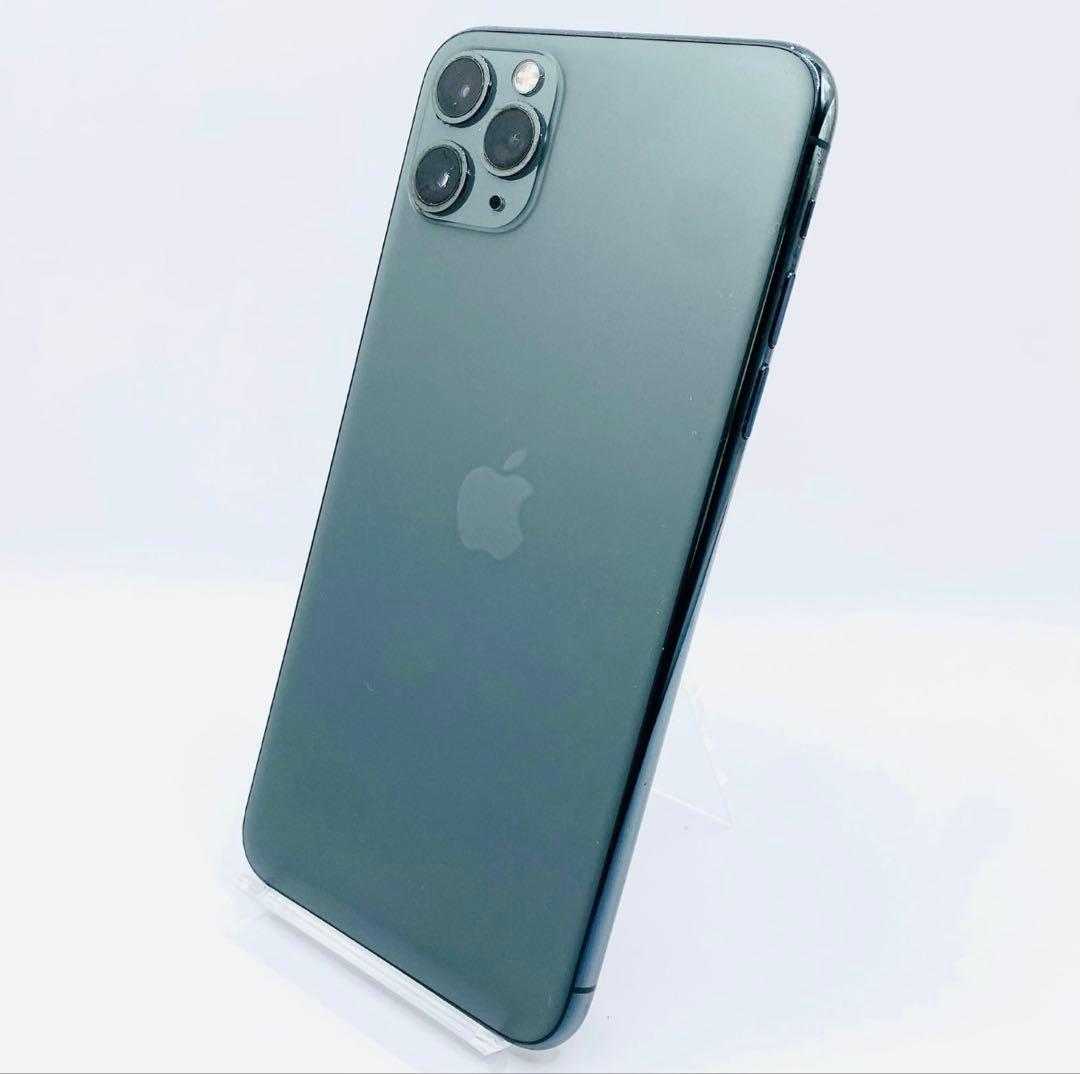 au iPhone11 Pro MaxミッドナイトグリーンSIMロック解除済み - メルカリ