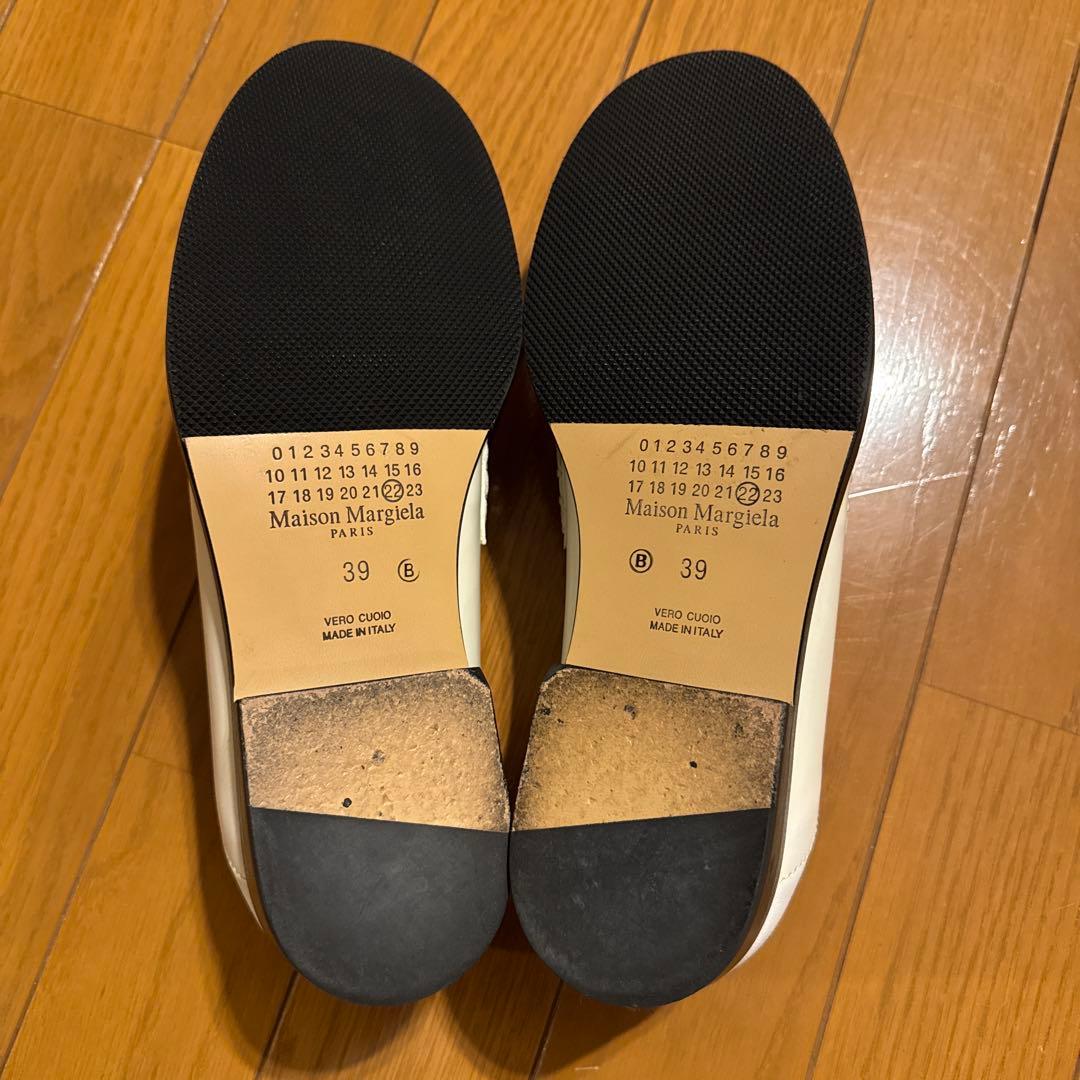 1/4まで限定値下げ maisonmargiela ステッチ ローファー