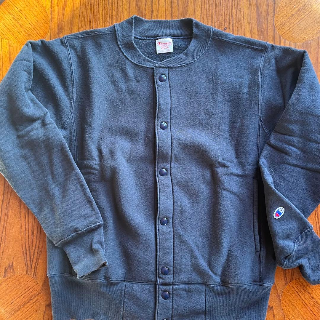 champion 赤タグ 目無 リバースウィーブ スナップカーディガン USA製