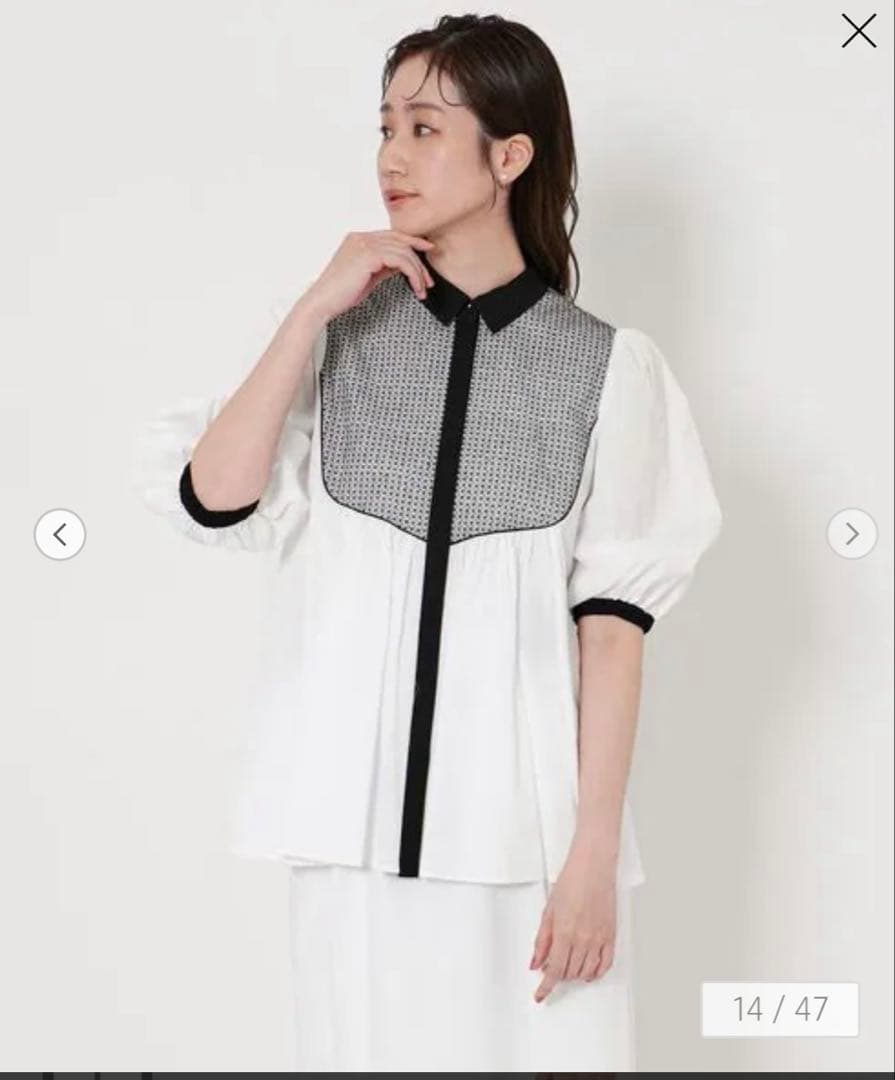 即決ユナイテッドアローズ新作ブラウスMUSE大草直子梨花桐谷美玲着