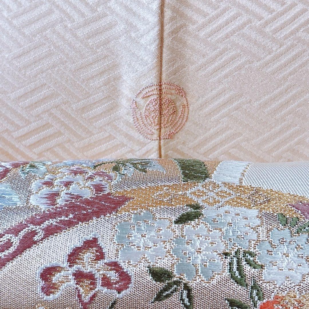新品 正絹 訪問着 フルセット 裄68 刺繍 卒業式 入学式 結婚式 S M
