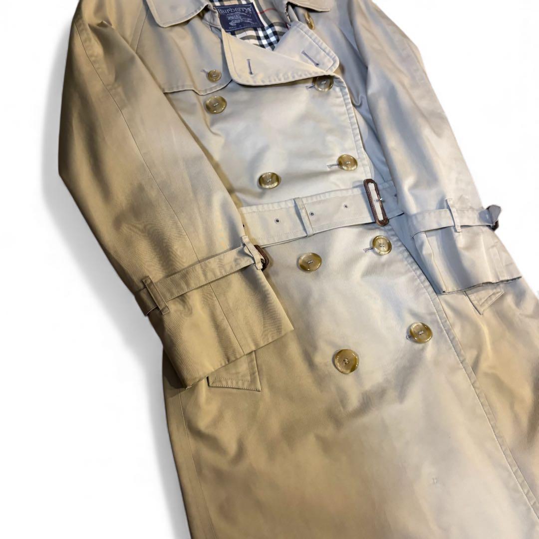 Burbarrys バーバリー コート ノバチェック ベルト ダブル 英国製